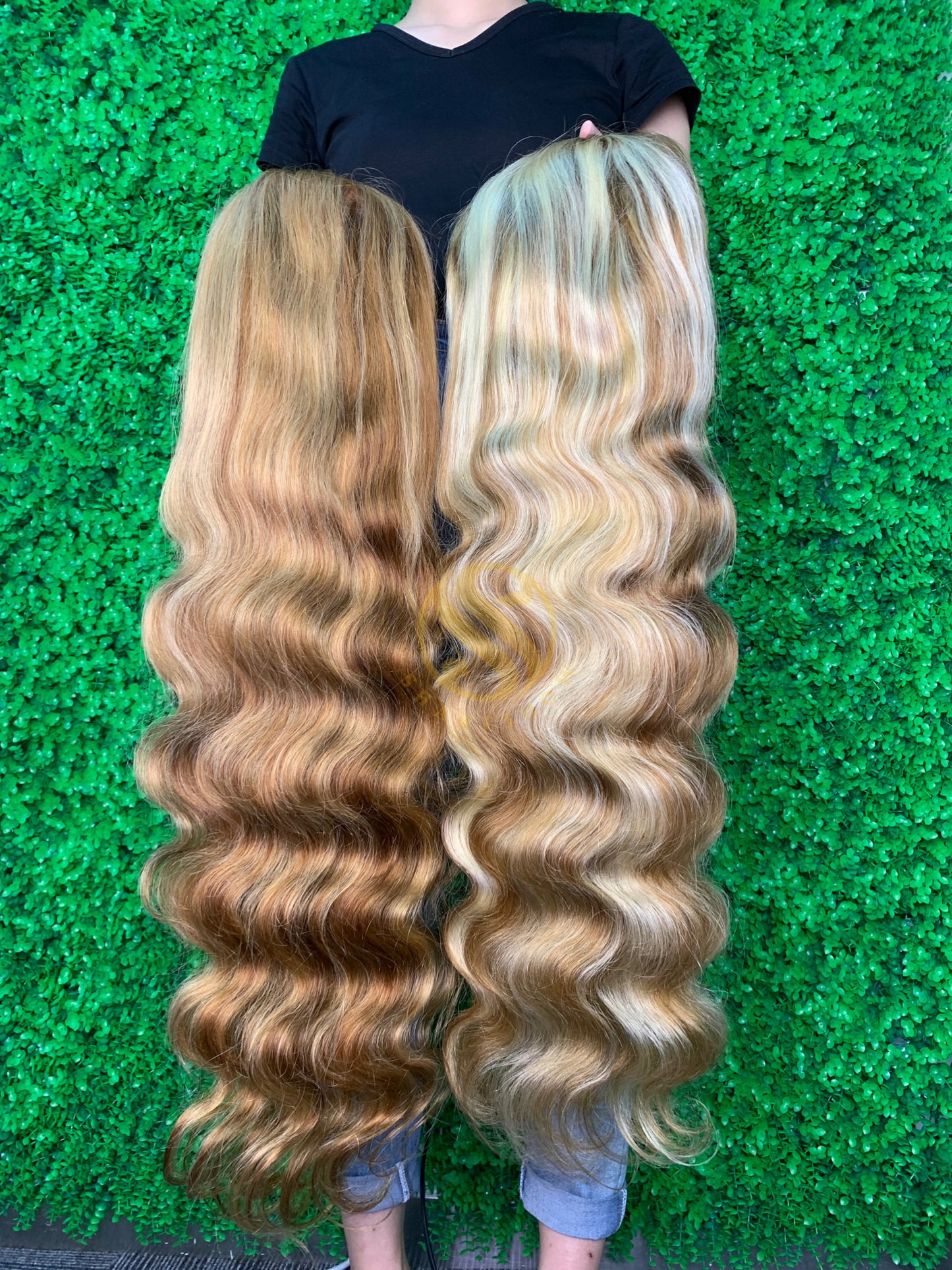 Color Wig Full Frontal Transparent Lace