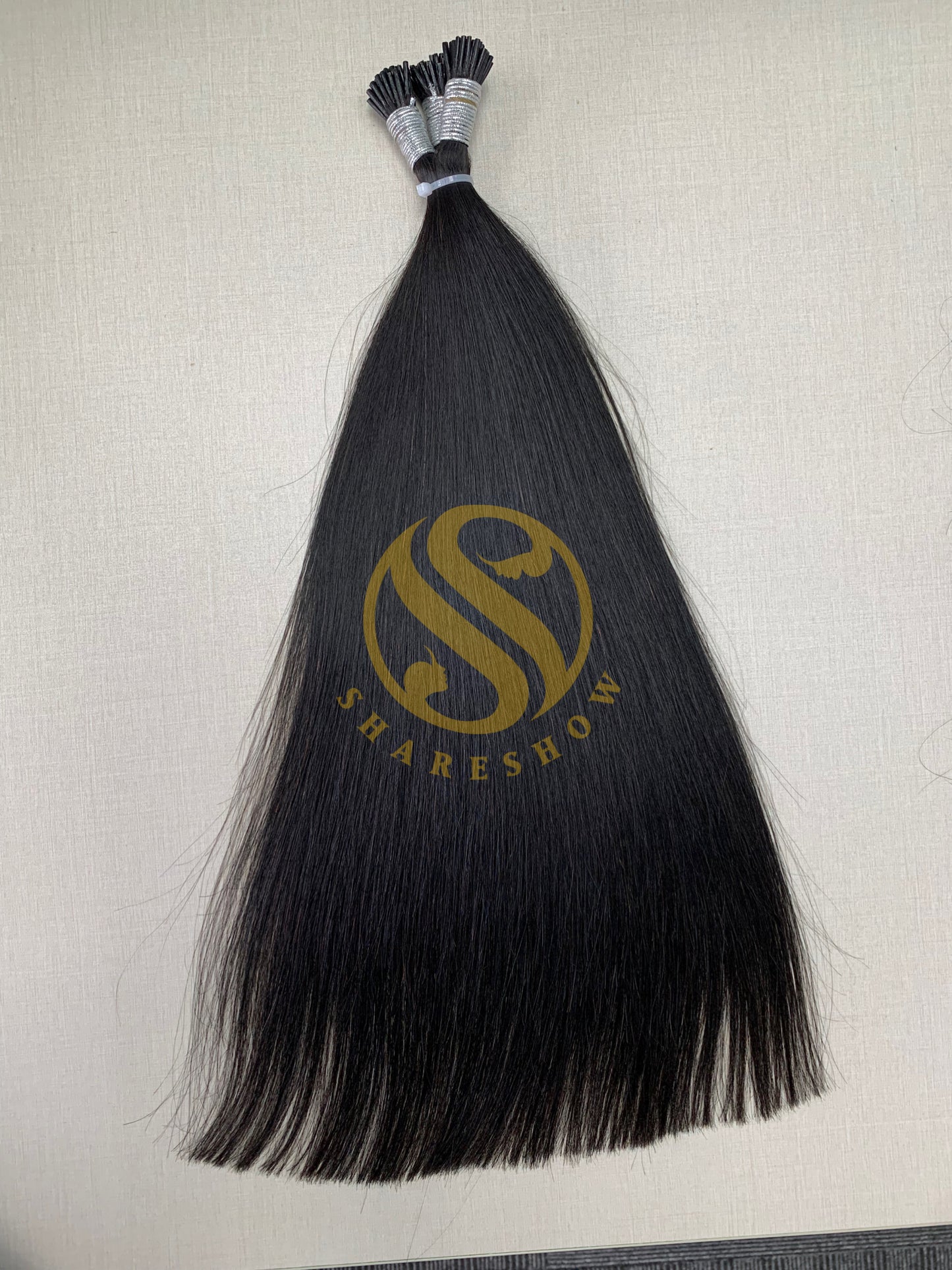 I-Tip Extension hair Natural black Straight Body wave itip ins