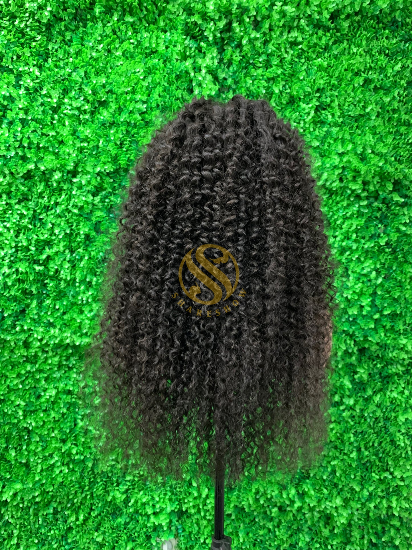 Jerry curly Custom Wig 180% density Transparent and HD Lace Natural Black