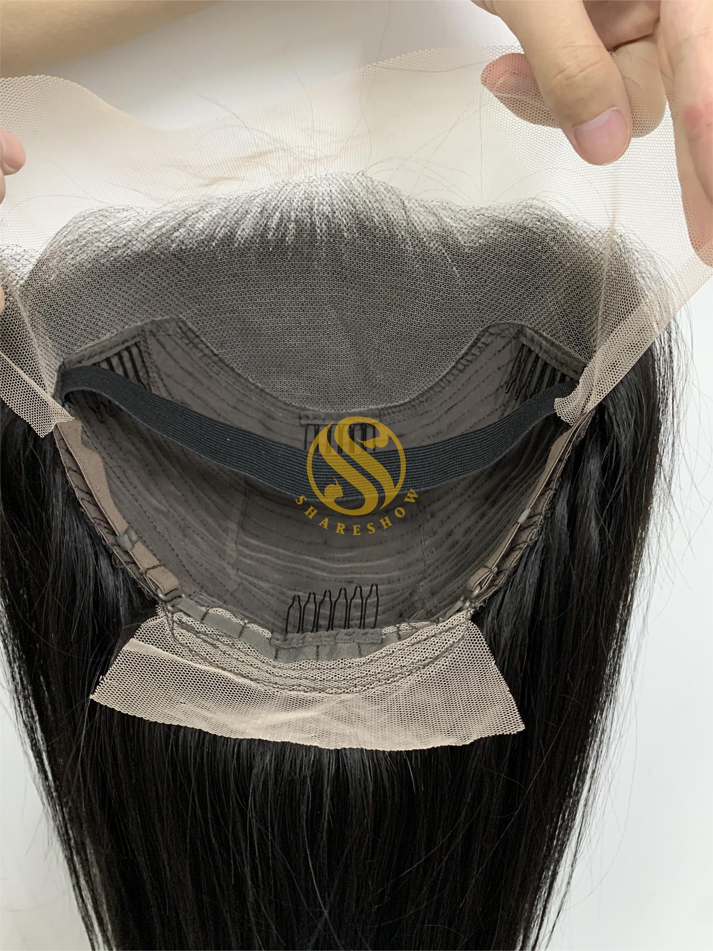 Straight Premade Wig Frontal Transparent Lace Natural Blck