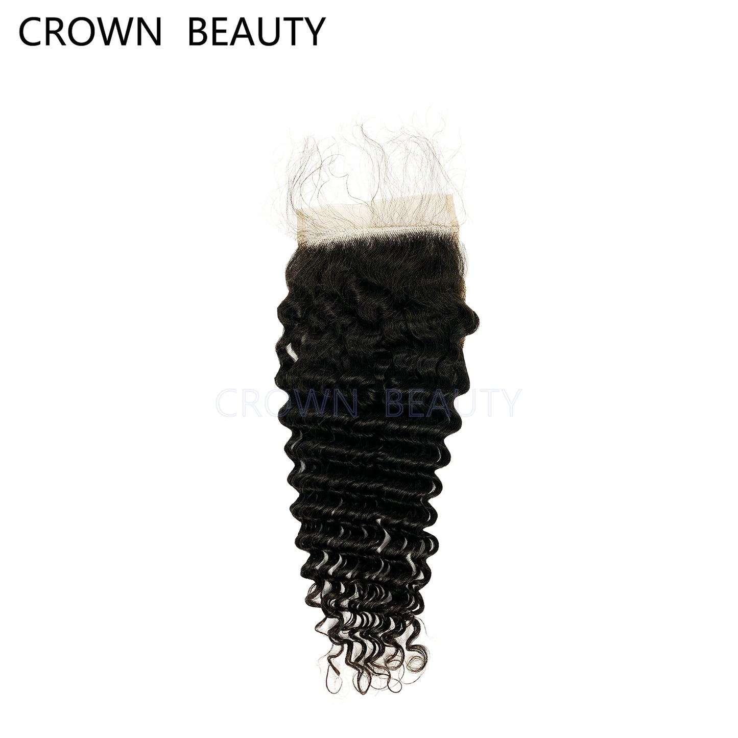 Top Virgin 4*4, 5*5 Lace Closure and 13*4 Lace Frontal Deep wave #1B