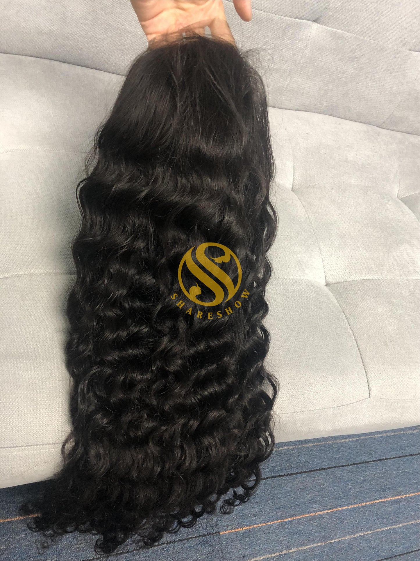 Loose Curly Custom Wig 180% Density Transparent and HD Lace Black