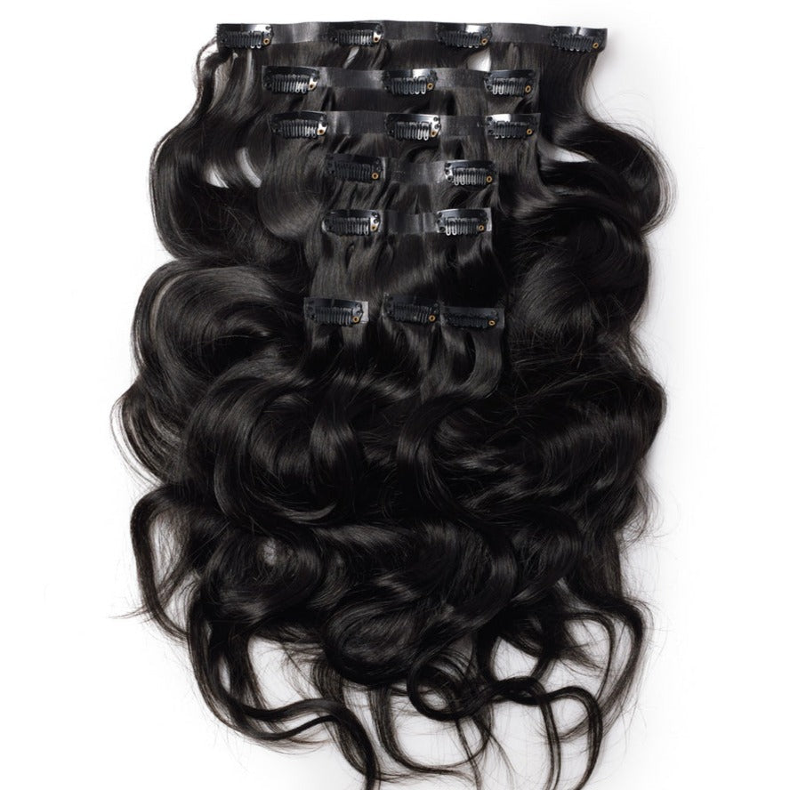 Kinky Straight Clip In Hair Extensions | Blow Out Clip Ins | HFH