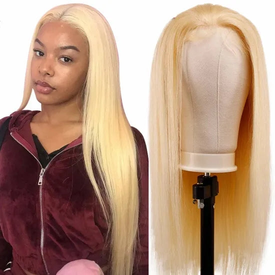 Top Virgin 4*4, 5*5 Lace Closure and 13*4 Lace Frontal Straight blond 613