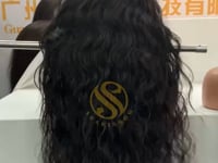 Body Wave Custom Wig HD And Transparent Lace 180% Density Natural black