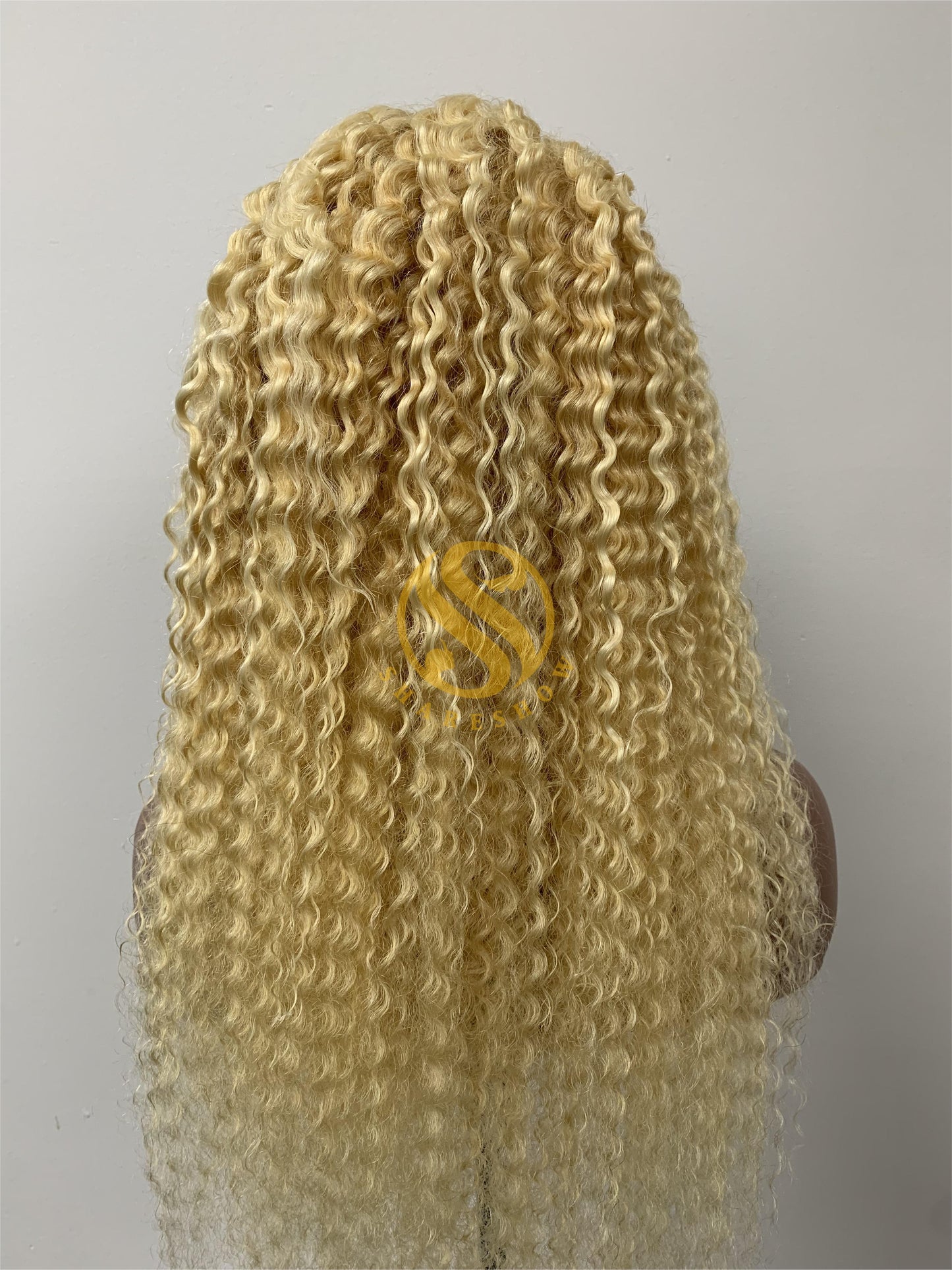 Deep Wave Curly Blonde Custom Wig Transparent and HD Lace 180% Density 613