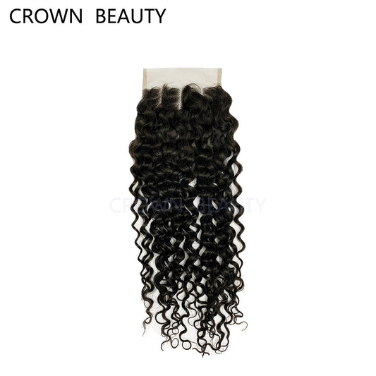 Top Virgin 4*4, 5*5 Lace Closure and 13*4 Lace Frontal Jerry curly #1B