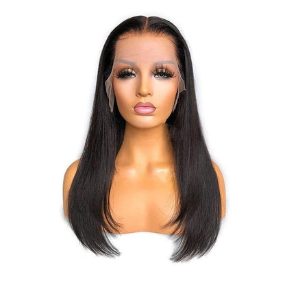 Straight Custom Wig HD And Transparent Lace 180% Density natural black